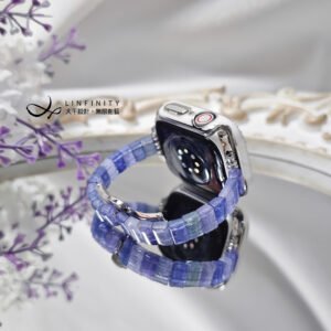 頂級冰種彩色丹泉石 坦桑 Apple Watch 智慧手錶 寶石錶帶 禮物