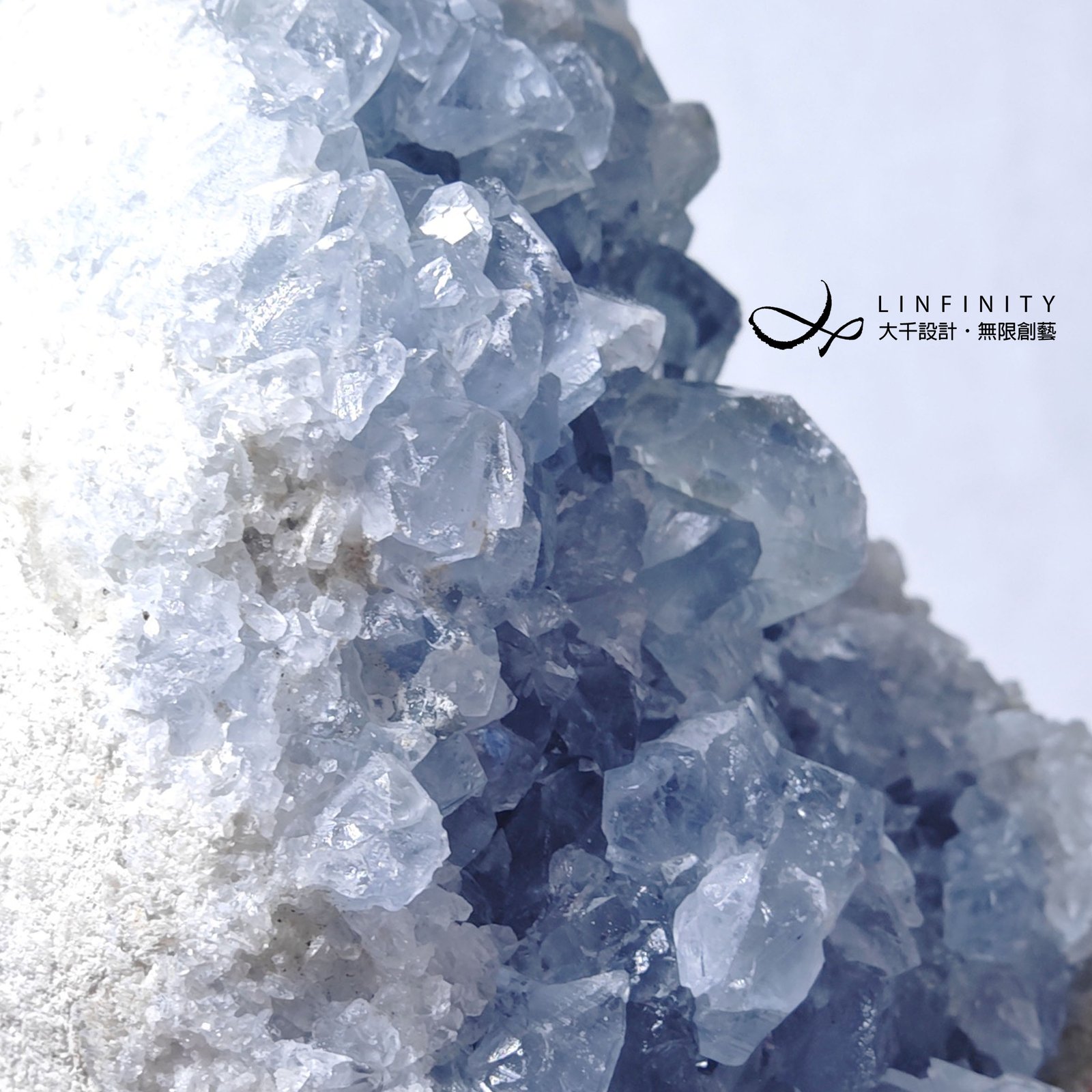 頂級稀有天青石天使石來自天界的寶石蛋形招財擺件單品禮物