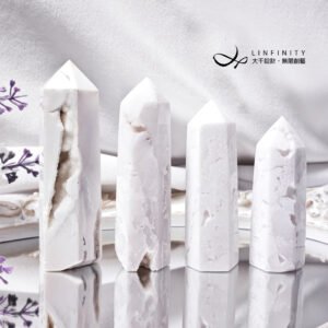 稀有白蕾絲瑪瑙 礦脈 收藏級 一柱擎天 招財 脈輪 晶柱 禮物 獨家