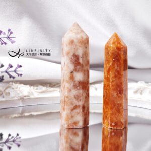 稀有阿魯沙金太陽石 豹紋 一柱擎天 中流砥柱 招財 晶柱 禮物