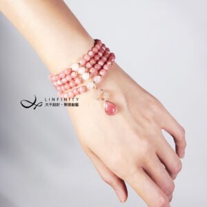 頂級冰種菱錳礦 紅紋石 愛神之石 108手串 念珠 6mm 單品 禮物