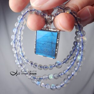 頂級拉長石 無飾牌 平安 彩虹光 108手串 念珠 4.8mm 單品 禮物