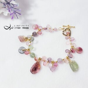 頂級碧璽 春意盎然 如意 平安扣 多寶 招財 富貴 手鍊 單品 禮物