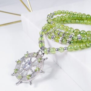 頂級橄欖石 太陽之石 舵 和平 108手串 念珠 5mm 單品 禮物