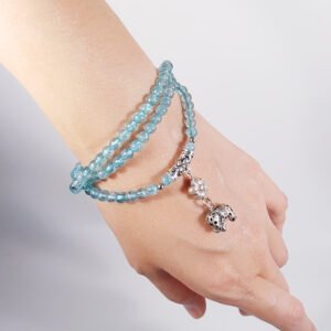 頂級藍磷灰石 喉輪 108手串 念珠 太平有象 單品 禮物