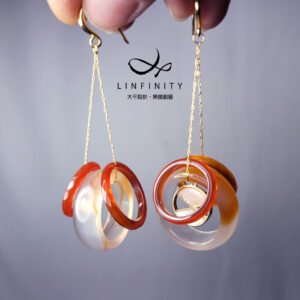 天然 瑪瑙 玉瓍 戒環 扳指 紅運當頭 三元及第 富貴 耳環 單品 禮物