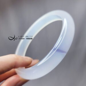 頂級冰種白玉瓍 瑪瑙 帶紫 無瑕 招財 君子 手鐲 18.5cm 單品 禮物