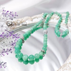 頂級 冰種 天河石 石青綠 冰綠 幸運 智慧 靈性 項鍊 單品 禮物