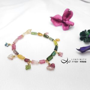 頂級彩虹碧璽 如意 幸運草 平安扣 招財 七脈輪 手鍊 單品 禮物
