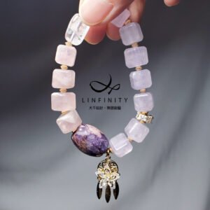 紫龍晶 紫鋰輝 薰衣草紫水晶 粉晶 魔方 捕夢網 手鍊 單品 禮物