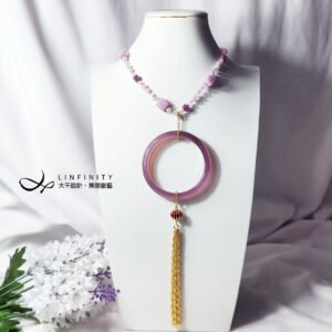 紫玉瓍鐲 紫鋰輝 紅寶石 天圓地方 流蘇 富貴 項鍊 單品 禮物