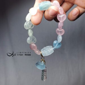 彩虹綠柱石 海藍寶 摩根石 心想事成 一袋佳人 手鍊 單品 禮物