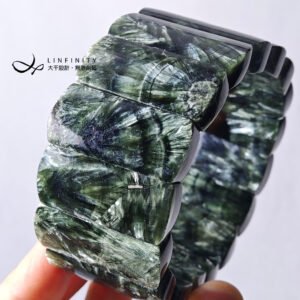 頂級綠龍晶 天使之石 羽毛 招財 大寶石寬手排 單品 禮物 收藏級