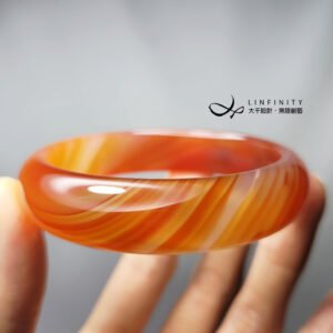 天然 冰種 玉瓍 纏絲 瑪瑙 富貴 招財 智慧 無瑕 手鐲 19cm 單品 禮物