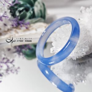 頂級 冰種 藍玉瓍 瑪瑙 富貴 招財 事業 喉輪 手鐲 17cm 單品 禮物