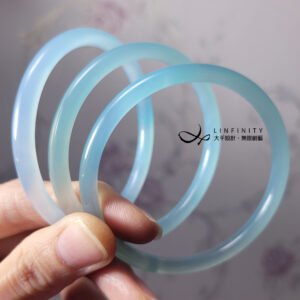 冰種 藍玉瓍 富貴 叮噹鐲 玉振金聲 3只一組 手鐲 17.5cm 單品 禮物