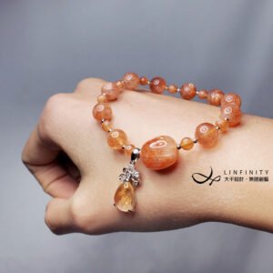 頂級金太陽石 金草莓 智慧 富貴 自信 勇氣 招財 手鍊 單品 禮物
