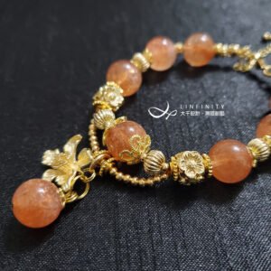 頂級金太陽石 閃耀 富貴 自信 勇氣 招財 能量 手鍊 單品 禮物