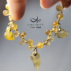 頂級金碧璽 金幣 金碧輝煌 一葉致富 如意 招財 手鍊 單品 禮物