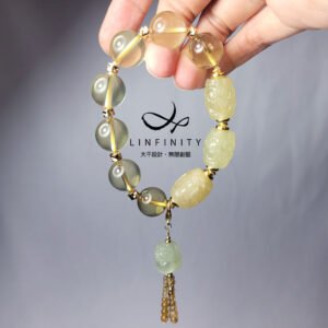 財石大集合 黃水晶 金碧璽 金綠柱石 貔貅 招財 手鍊 單品 禮物