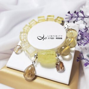 頂級黃水晶 金綠柱石 鈦晶 財石 招財 招財 收藏 手鍊 單品 禮物