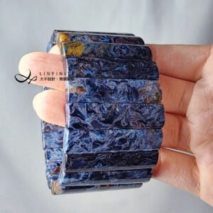 頂級稀有龍紋彼得石 領袖 智慧 事業 大寶石手排 手鍊 單品 禮物