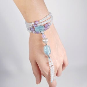 頂級藍月光石 紫水晶 海藍寶 108手串 念珠 4mm 單品 禮物