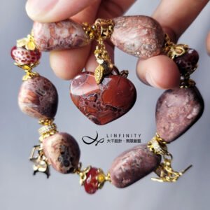 稀有豹紋瑪瑙 油畫感 心想事成 琉璃 富貴 手鍊 單品 禮物