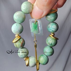 高瓷鳳凰石 藍銅礦 綠松石 翡翠 果綠 兔 招財 手鍊 單品 禮物