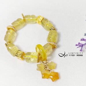 財石大集合 黃水晶貔貅 綠柱石星 瑪瑙 招財轉運 手鍊 單品 禮物