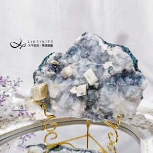 稀有方解石 原礦 晶簇花 菊花 君子 收藏 居家風水擺件 單品 禮物