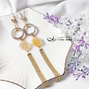 金瑪瑙 玉瓍 牡丹花 戒指 招財 成功 蝴蝶 大寶石 耳環 單品 禮物