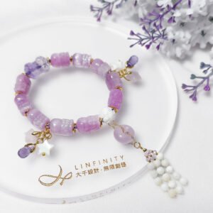 貓眼紫鋰輝 貔貅 紫水晶 硨磲 吉星高照 智慧蓮花 手鍊 單品 禮物