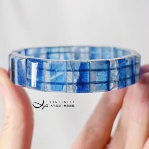 頂級玉化藍晶石 冰透 眉心輪 喉輪 收藏 手排 手鍊 單品 禮物