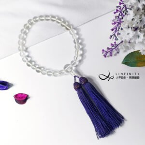 頂級白水晶 日本念珠 数珠・じゅず 外銷日本 台日友好 祈願 禮物