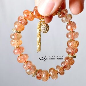 金太陽石 阿魯沙 金草莓晶 富貴 自信 勇氣 招財 手鍊 單品 禮物