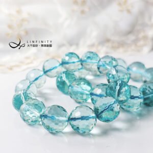 頂級 藍曜石 鑽切 閃耀 喉輪 事業成功 收藏 手鍊 手串 單品 禮物