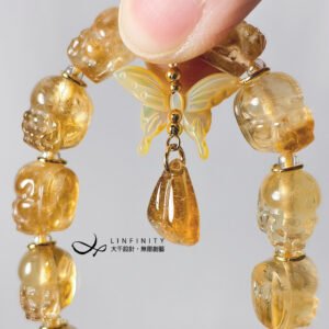 財石集合 黃水晶貔貅 金碧璽 金蝶貝 金貝珠 招財 手鍊 單品 禮物